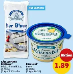 PENNY KÄSE LEHMANN Der Blaue oder Käsesalat Angebot