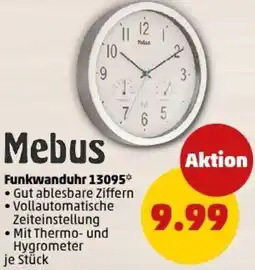 PENNY Mebus Funkwanduhr 13095 Angebot