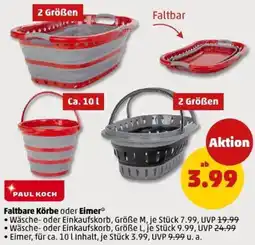 PENNY PAUL KOCH Faltbare Körbe oder Eimer Angebot