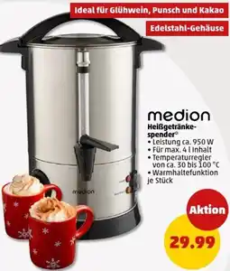 PENNY Medion Heißgetränkespender Angebot