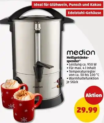 PENNY Medion Heißgetränkespender Angebot