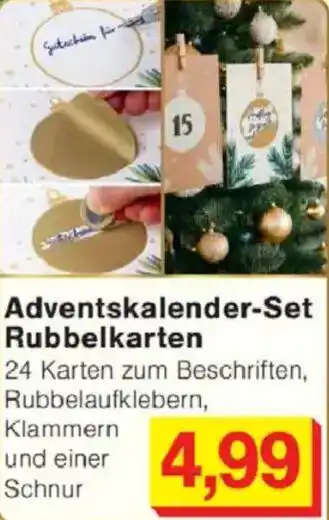 Jawoll Adventskalender-Set Rubbelkarten Angebot