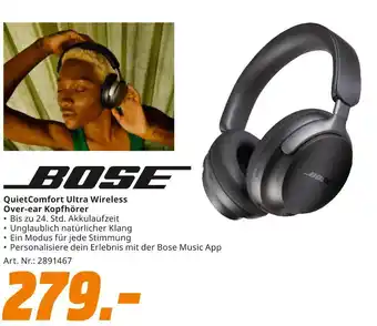 MediaMarkt Bose quietcomfort ultra wireless over-ear kopfhörer Angebot