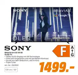 MediaMarkt Sony bravia 8 k 55 xr 80 oled tv Angebot