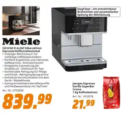 MediaMarkt Miele cm 6160 d alsm silberedition espresso/kaffeevollautomat Angebot