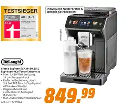 MediaMarkt Delonghi eletta explore ecam450.55.g espresso-/kaffeevollautomat Angebot