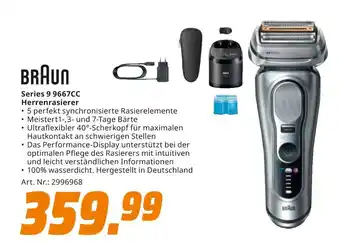 MediaMarkt Braun series 9 9667cc herrenrasierer Angebot