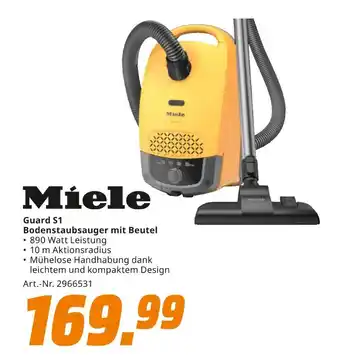 MediaMarkt Miele guard s1 bodenstaubsauger mit beutel Angebot