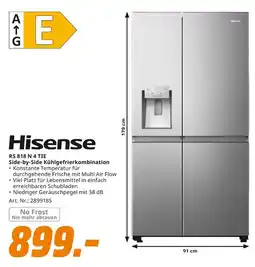 MediaMarkt Hisense rs 818 n 4 tie side-by-side kühlgefrierkombination Angebot
