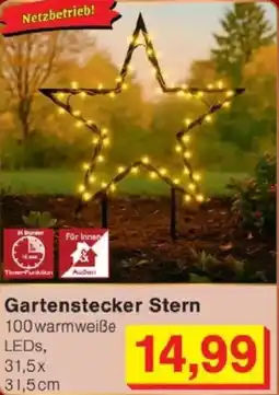 Jawoll Gartenstecker Stern Angebot