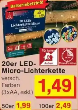 Jawoll 20er LED- Micro-Lichterkette Angebot
