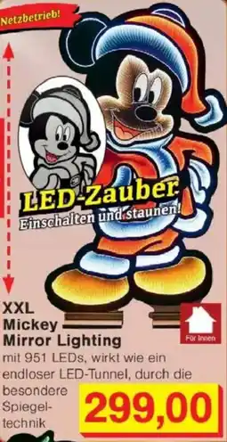 Jawoll XXL Mickey Mirror Lighting Angebot