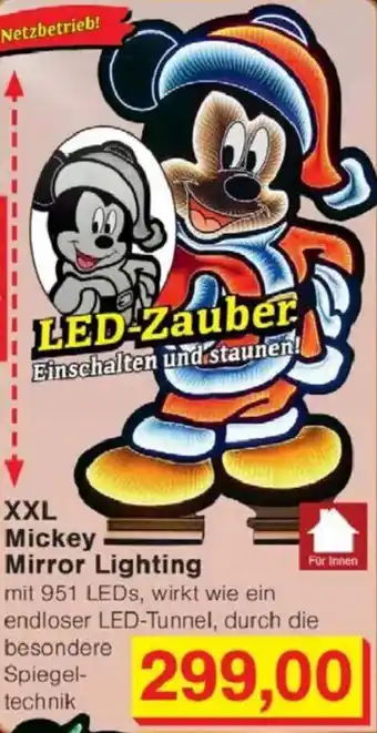 Jawoll XXL Mickey Mirror Lighting Angebot