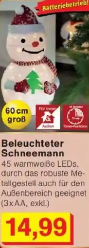 Jawoll Beleuchteter Schneemann Angebot