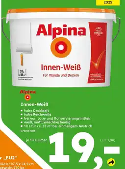 Globus Baumarkt Alpina Innen-Weiß Angebot