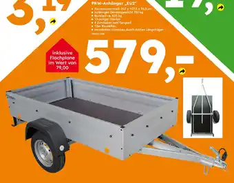 Globus Baumarkt PKW-Anhänger „EU2" Angebot
