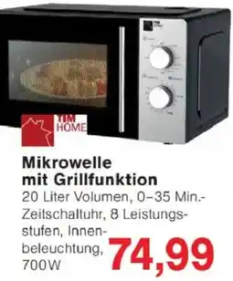 Jawoll TIM HOME Mikrowelle mit Grillfunktion Angebot
