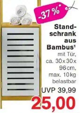 Jawoll Standschrank aus Bambus Angebot