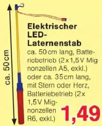 Jawoll Elektrischer LED- Laternenstab Angebot