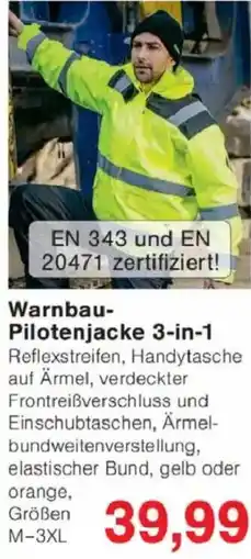 Jawoll Warnbau- Pilotenjacke 3-in-1 Angebot