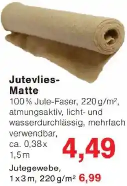 Jawoll Jutevlies- Matte Angebot