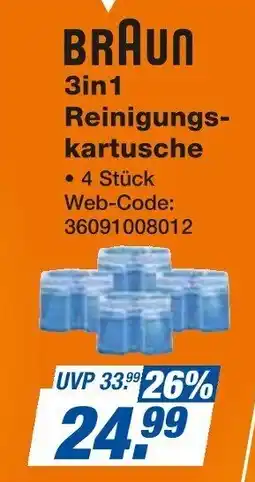 Expert BRAUN 3in1 Reinigungskartusche Angebot