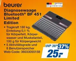 Expert beurer Diagnosewaage Bluetooth BF 451 Limited Edition Angebot