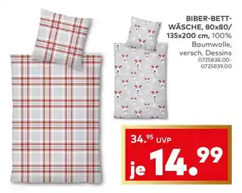 porta Biber-bett- wäsche, 80x80/ 135x200 cm Angebot