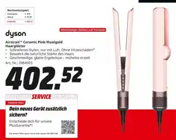 MediaMarkt dyson Airstrait™ Ceramic Pink/Roségold Haarglätter Angebot