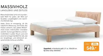 Opti Wohnwelt Doppelbett Angebot