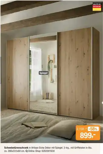 Opti Wohnwelt Schwebetürenschrank Angebot
