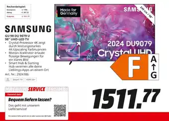 MediaMarkt SAMSUNG GU 98 DU 9079 U 98" UHD-LED TV Angebot