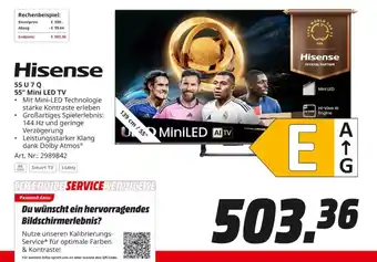 MediaMarkt Hisense 55" Mini LED TV 55 U 7 Q Angebot