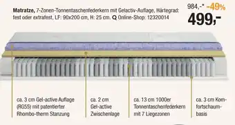Opti Wohnwelt MIONDO Matratze Angebot