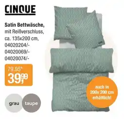 Opti Wohnwelt CINQUE Satin Bettwäsche Angebot