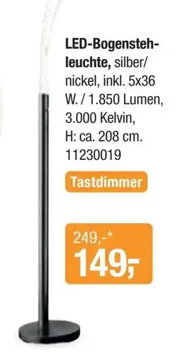 Opti Wohnwelt LED-Bogensteh- leuchte Angebot