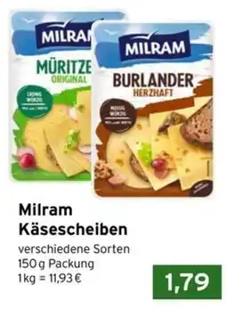 CAP Markt Milram Käsescheiben Angebot