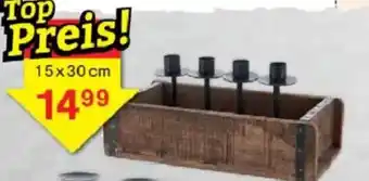 Jawoll Adventsleuchte Ziegelform 15x30 cm Angebot