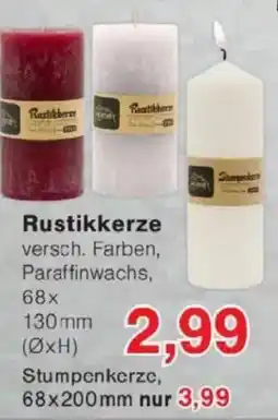 Jawoll Rustikkerze Angebot