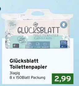 CAP Markt Glücksblatt Toilettenpapier Angebot