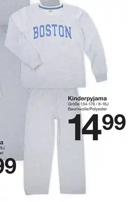 Zeeman Kinderpyjama Angebot