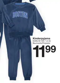 Zeeman Kinderpyjama Angebot