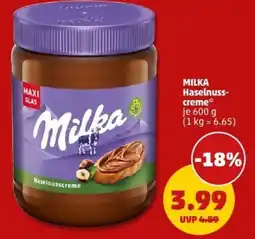 PENNY MILKA Haselnuss- creme Angebot
