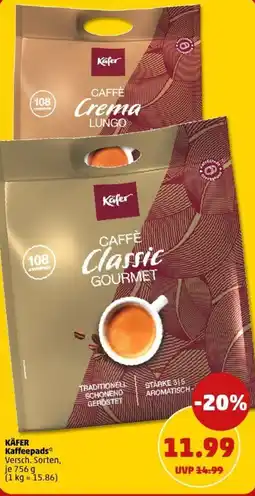 PENNY KÄFER Kaffeepads Angebot