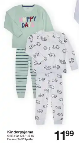 Zeeman Kinderpyjama Angebot