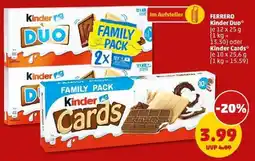 PENNY FERRERO Kinder Duo oder Kinder Cards Angebot