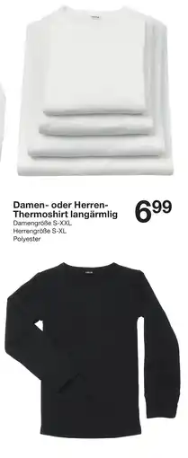 Zeeman Damen- oder Herren- Thermoshirt langärmlig Angebot