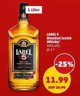 PENNY LABEL 5 Blended Scotch Whisky Angebot