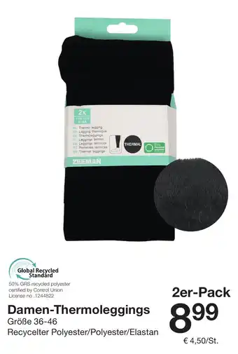 Zeeman Damen-Thermoleggings 2er-Pack Angebot