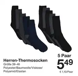 Zeeman Herren-Thermosocken 5 Paar Angebot